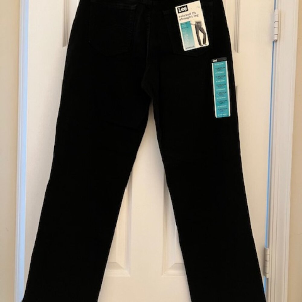 Black Lee Women's Relaxed Fit and Stretch Jeans Size 10 Medium NWT